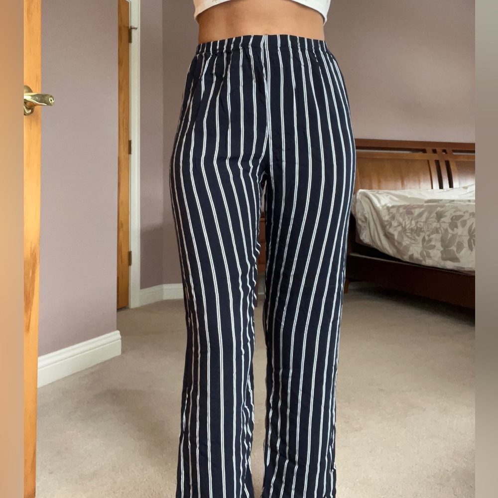 brandy melville striped tilden pants